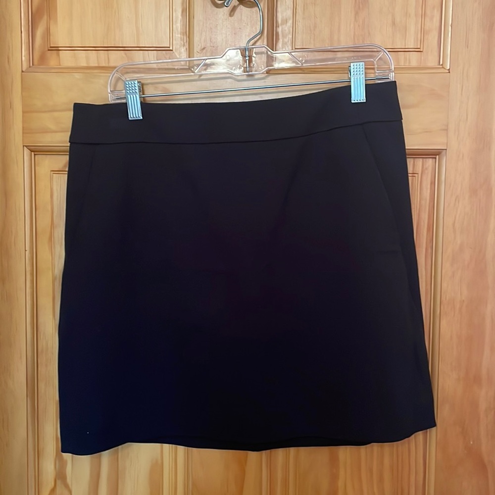Loft Black Wool Skirt